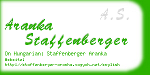 aranka staffenberger business card